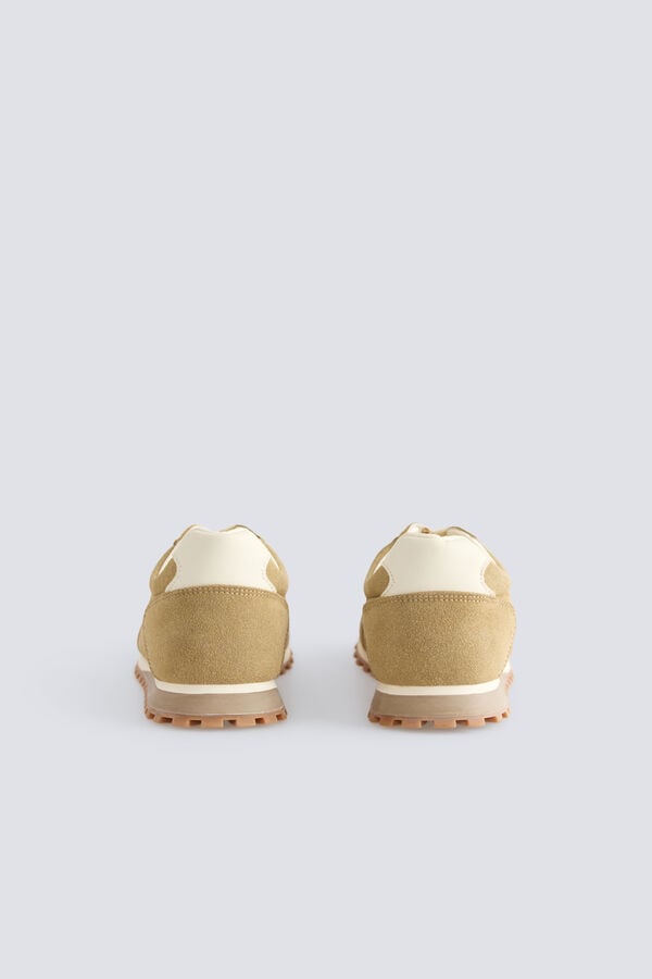 Springfield Faux suede sneakers nude