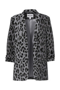Pieces Blazer estampada con manga tres cuartos