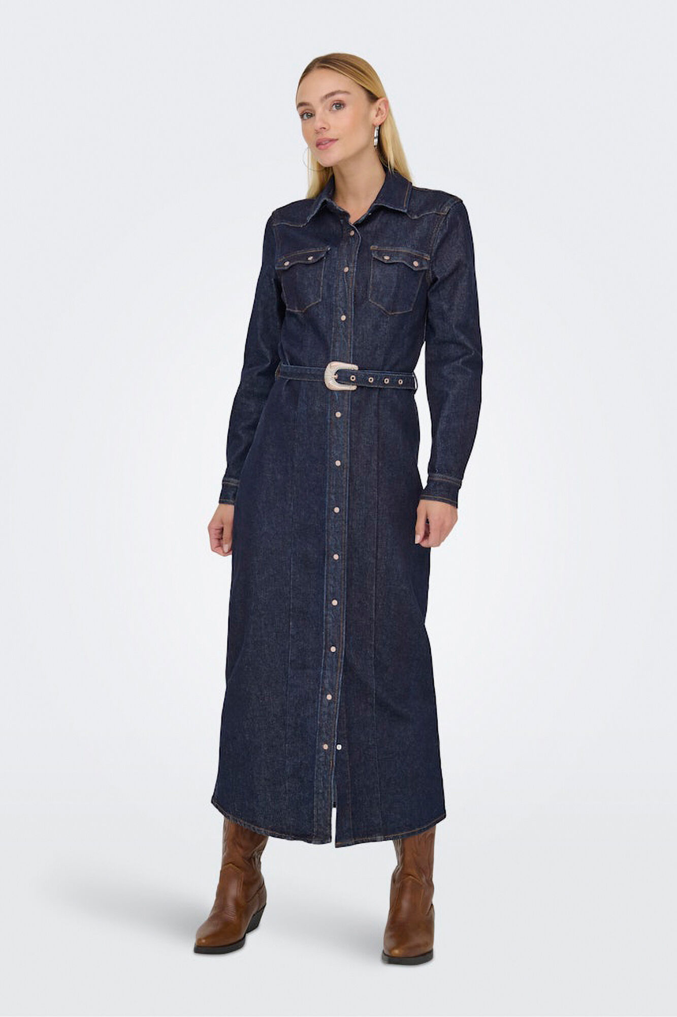 Only Vestido longo jeans