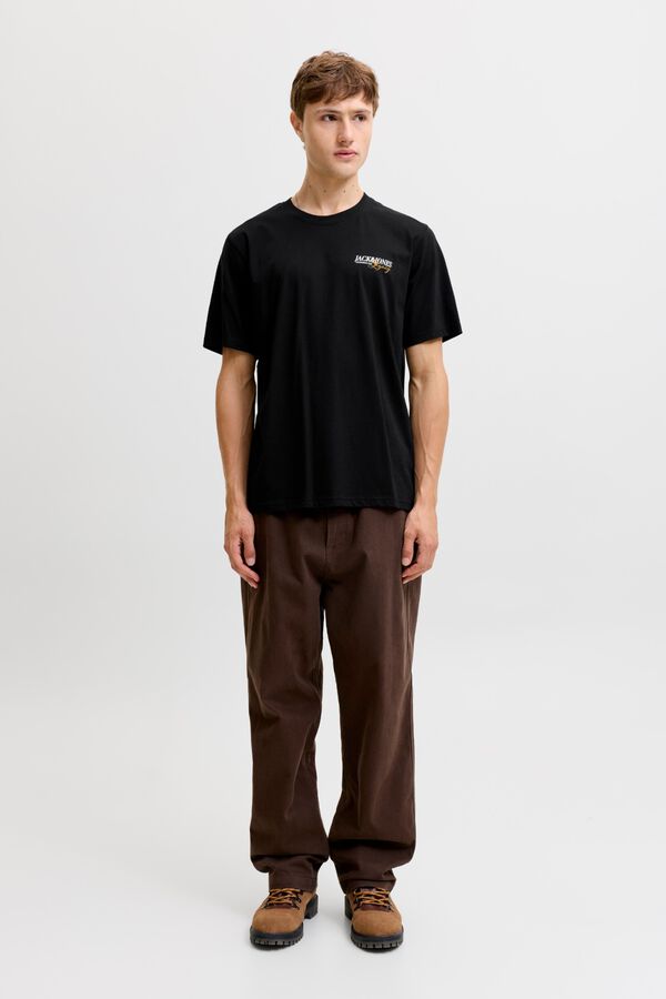 Jack & Jones Relaxed Kurzarm-T-Shirt Schwarz