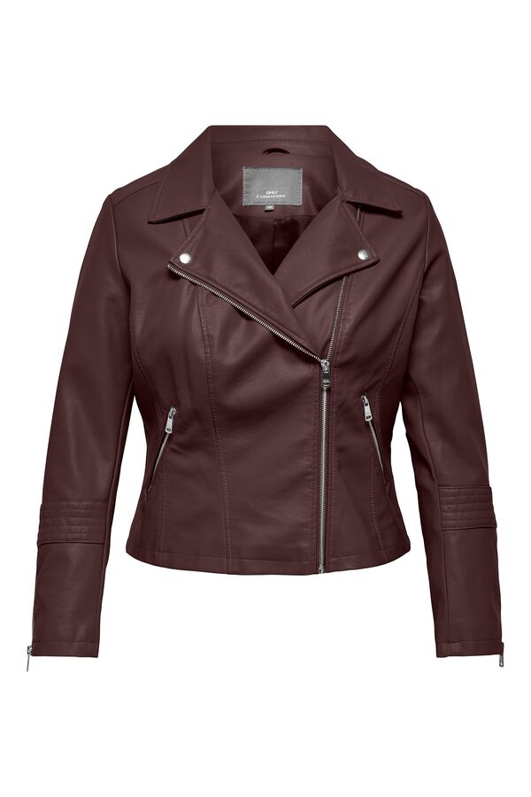 Only Carmakoma Plus size biker jacket printed