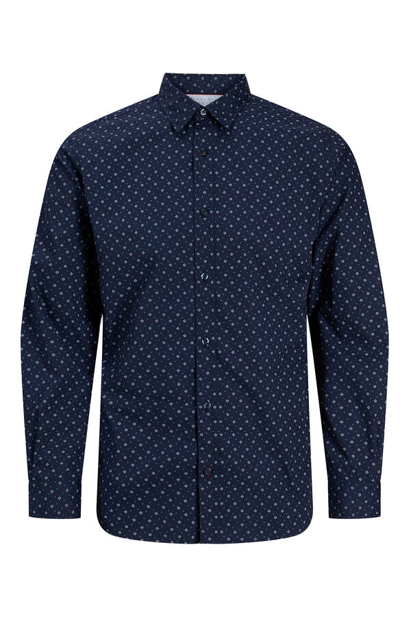 Jack & Jones Camisa social de corte slim azul