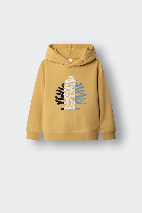 Springfield Kids Kids' tree logo sweatshirt yellow