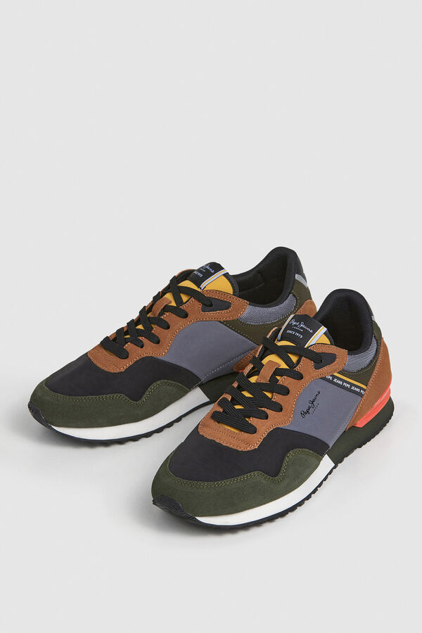 Pepe Jeans Zapatillas Running Combinadas kaki