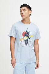 Springfield Short-sleeved T-shirt - Fun print  svijetloplava