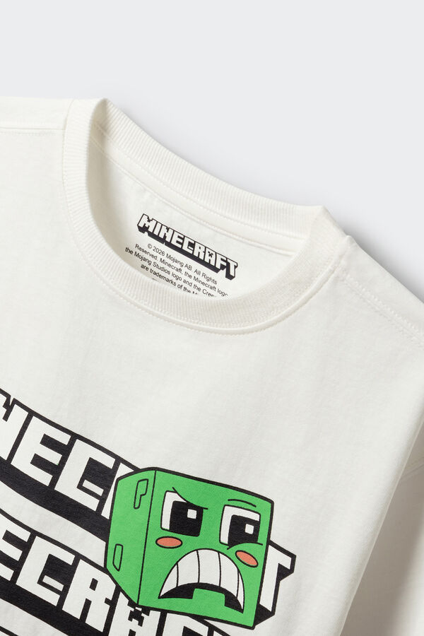 Springfield Kids Camiseta minecraft ni&ntilde;o marfil