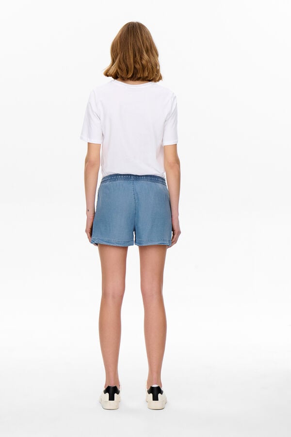 Only Short vaquero fluido azul