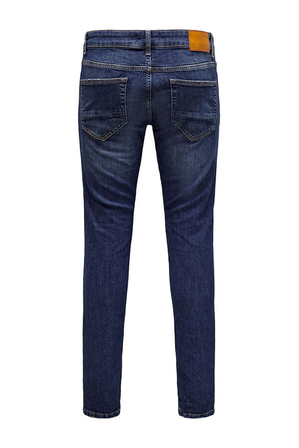 Springfield Calças jeans slim fit.  azulado