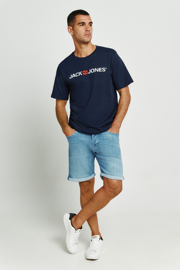 Jack & Jones Denim regular fit Bermuda shorts blue