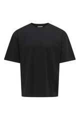 Only & Sons Camiseta oversized manga corta negro