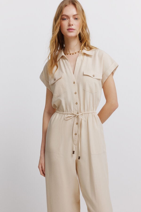 Springfield Jumpsuit with pockets nude