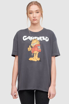 Springfield Camiseta Oversize Manga Corta gris oscuro
