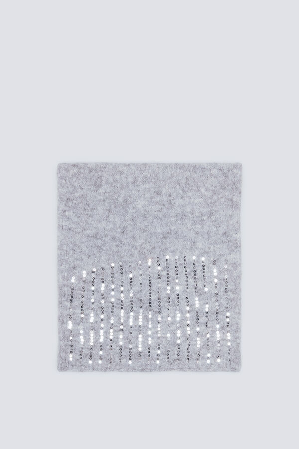 Springfield Positional sequin scarf grey