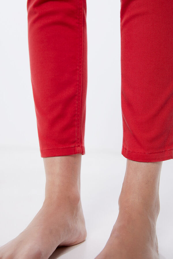 Springfield Jeans slim court couleur rouge royal