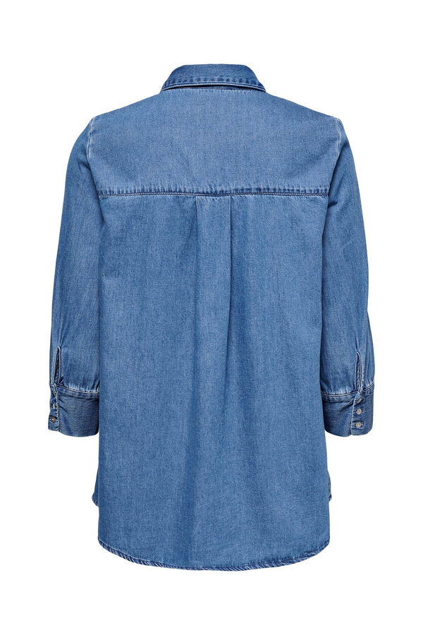 Springfield Long-sleeved denim shirt. blue mix