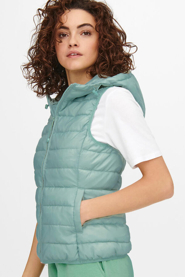 Springfield Ultralight women's vest with hood čeličnoplava