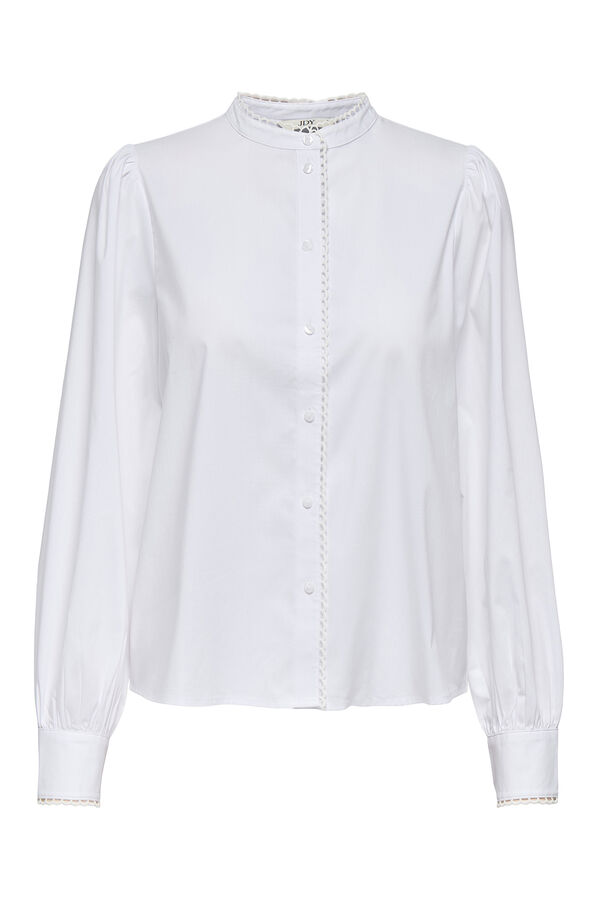 JDY Camisa cuello mao blanco