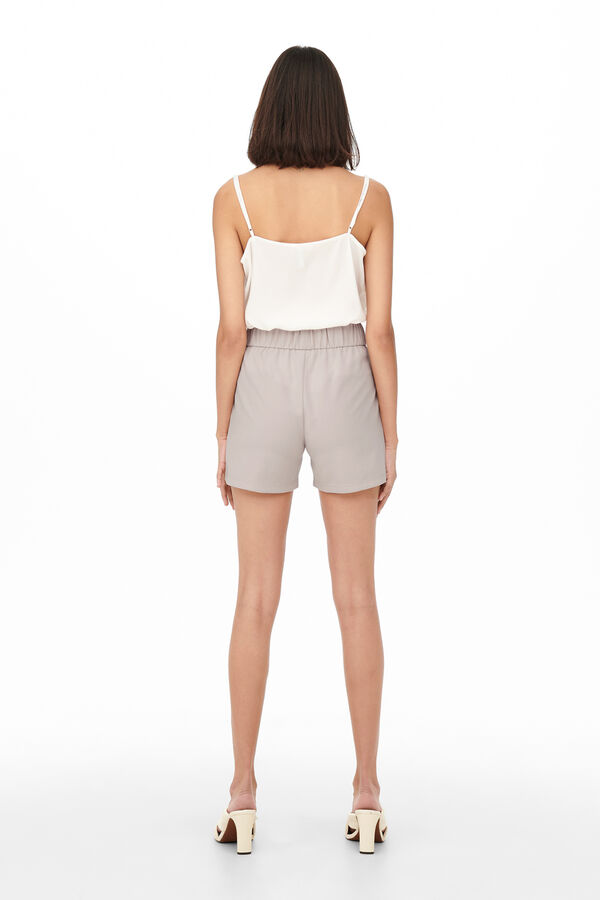 JDY Short de pinzas gris