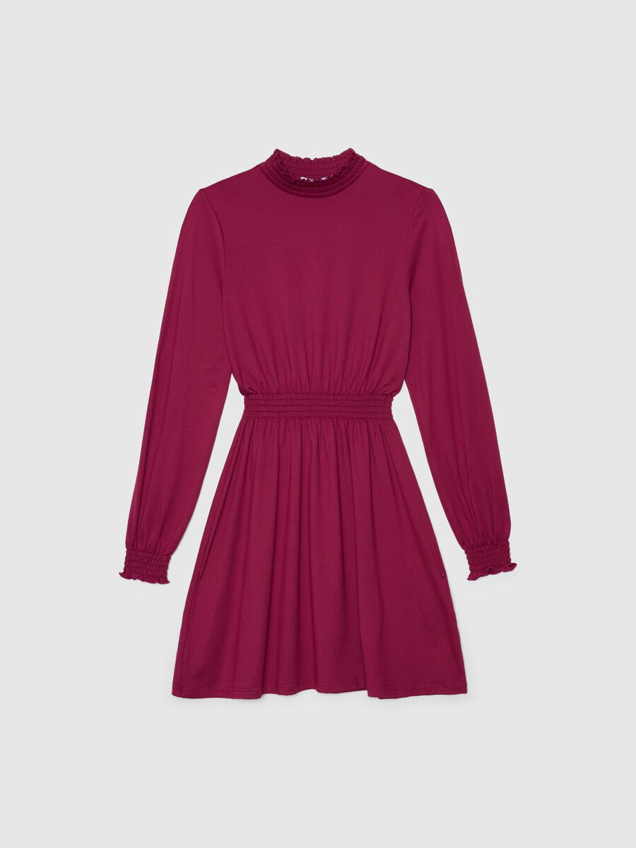 Vestido Manga Larga Cuello Sub