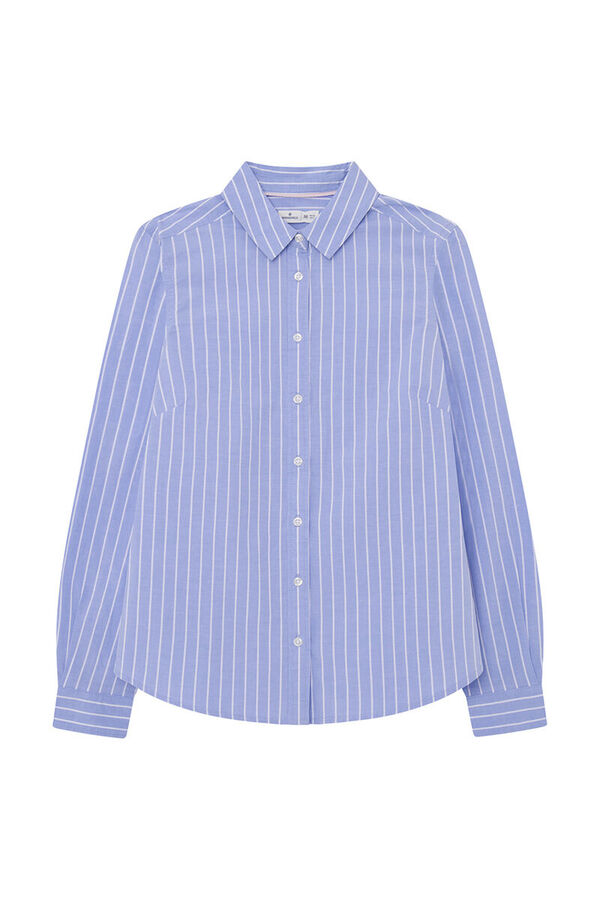 Springfield Tailored cotton blouse navy mix