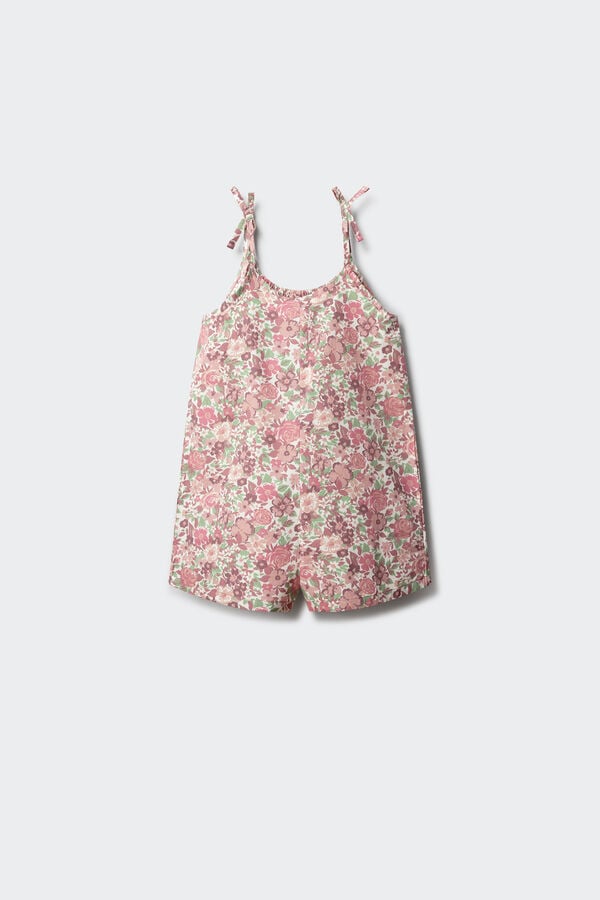 Springfield Kids Girls' floral dungarees pink