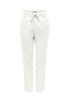 Springfield Classic cut flowing linen trousers blanc