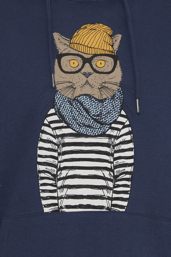 Springfield Hooded sweatshirt - Fun Print navy