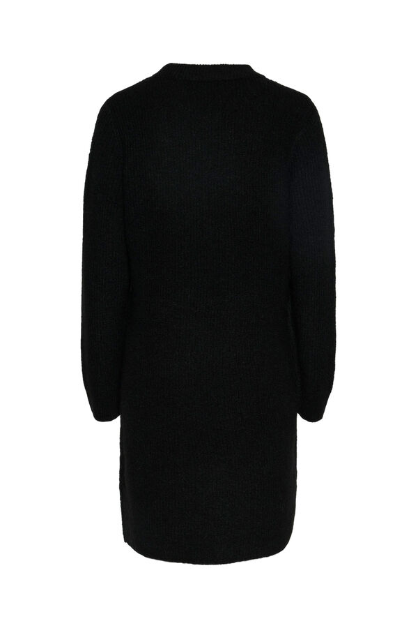 Pieces Short knit dress black