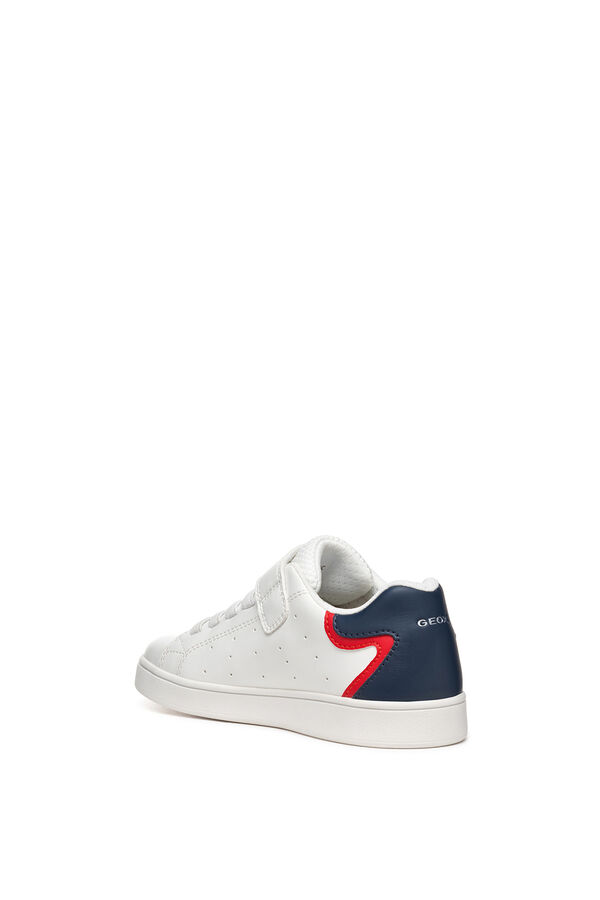 Geox Faux leather trainers white