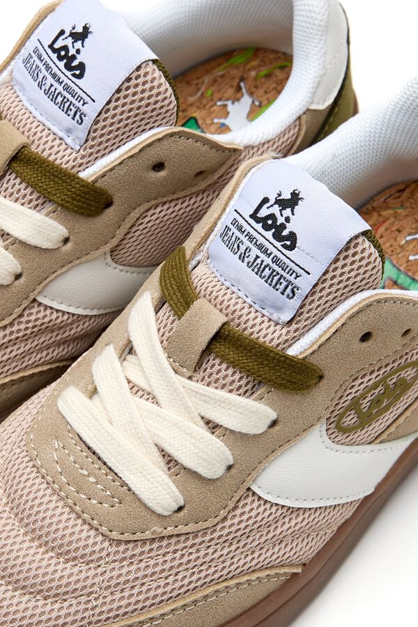 Lois Puffer breathable sneaker beige
