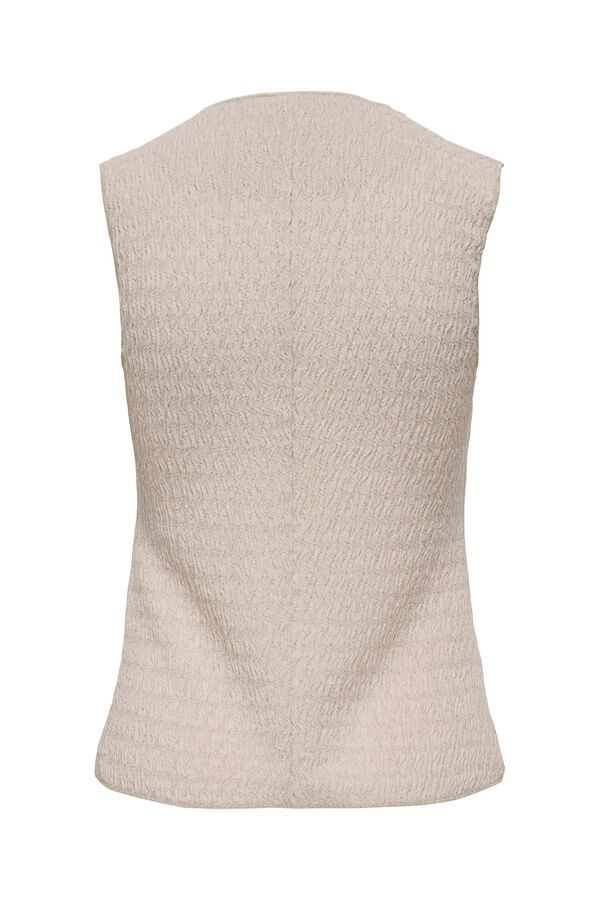 Only Chaleco estructura beige