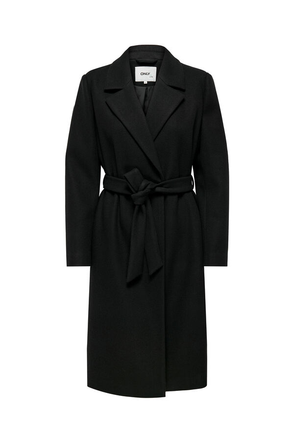 Only Long cloth coat black