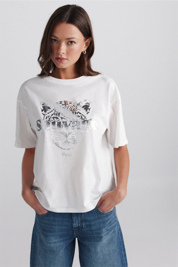 Springfield Short sleeve graphic T-shirt printed