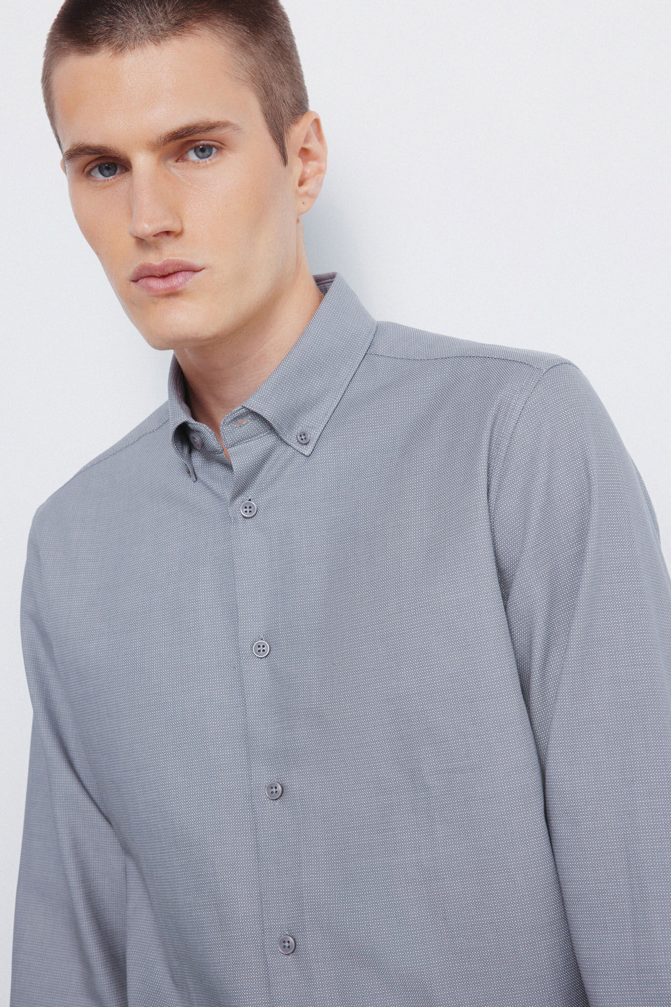 Springfield Two-tone structured dress shirt