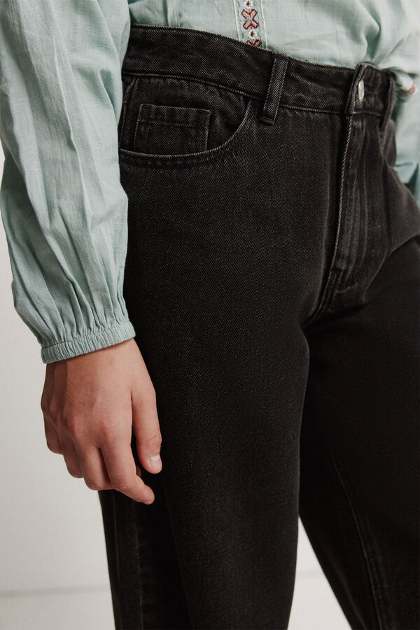 Springfield Kids Jeans Wideleg ni&ntilde;a gris