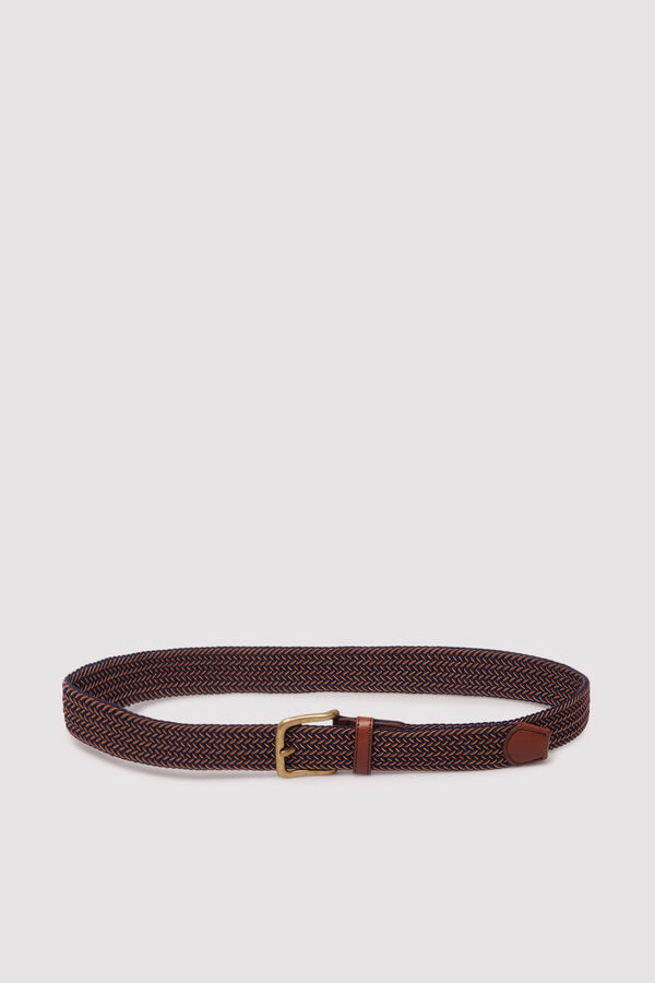 Springfield Multicoloured woven belt blue