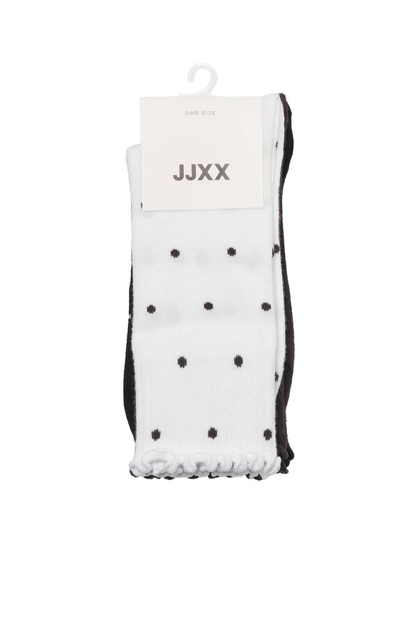 Jack & Jones Girl Polka-dot 3-pack socks white
