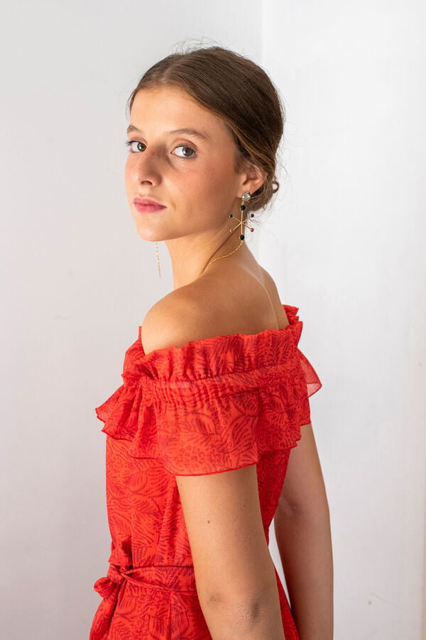 Cul Sac Vestido largo midi estampado