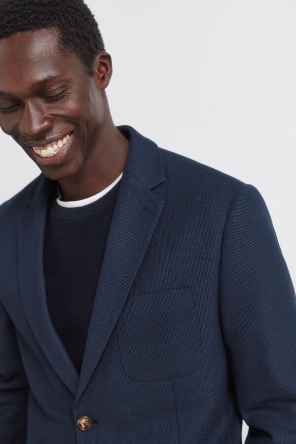 Springfield Cotton overshirt blue