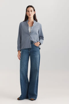 Springfield Corduroy pleated shirt