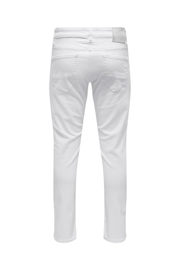 Springfield White 5-pocket jeans bijela