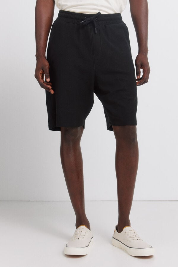 Springfield Fleece Bermuda shorts black