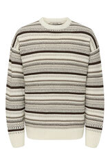 Only & Sons Jersey cuello redondo blanco