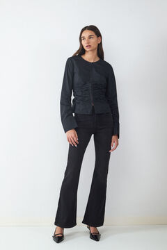 Balmohk Jeans flare tiro alto