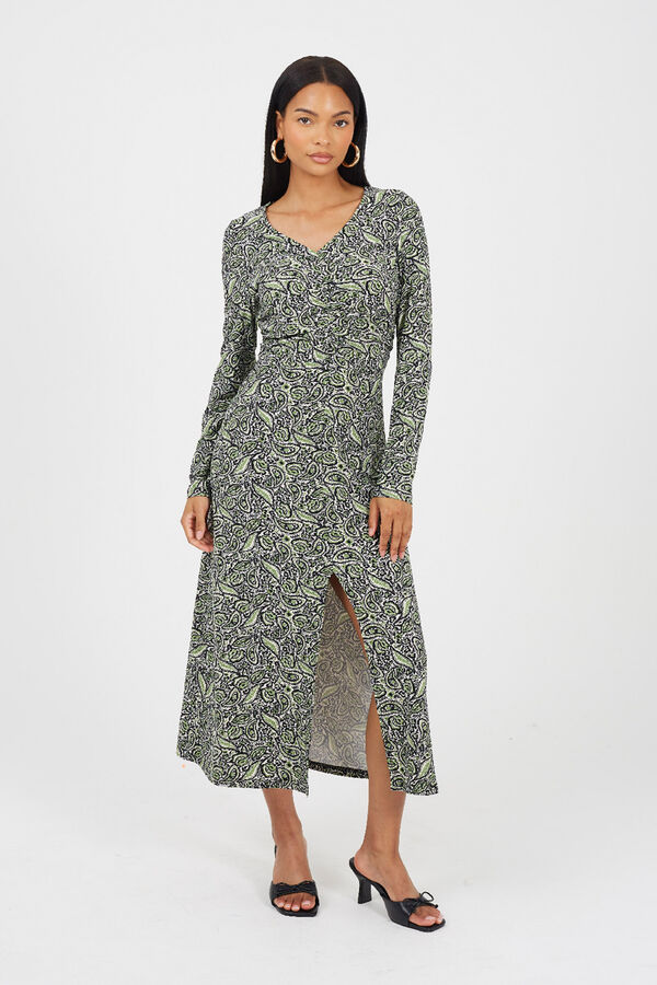 Brave Soul Long print dress Zelena