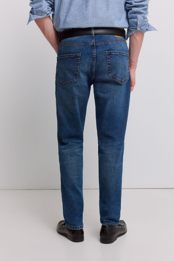 Springfield Mid-wash skinny fit jeans blue