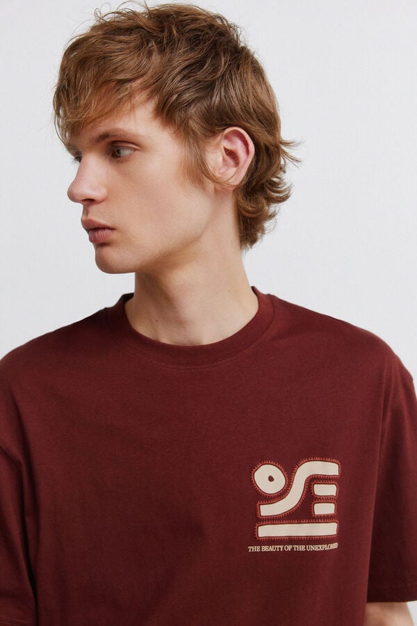 Springfield Majica sa etno vezom Narandžasta