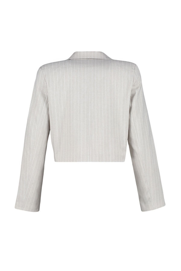 Trendyol Blazer corta gris