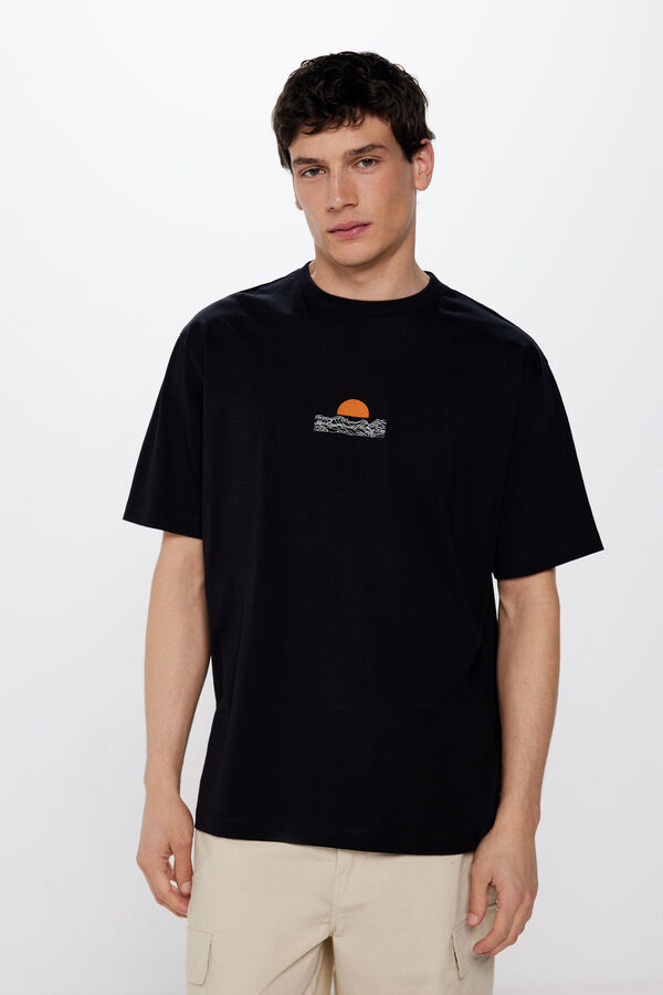 Springfield T-shirt ondas preto