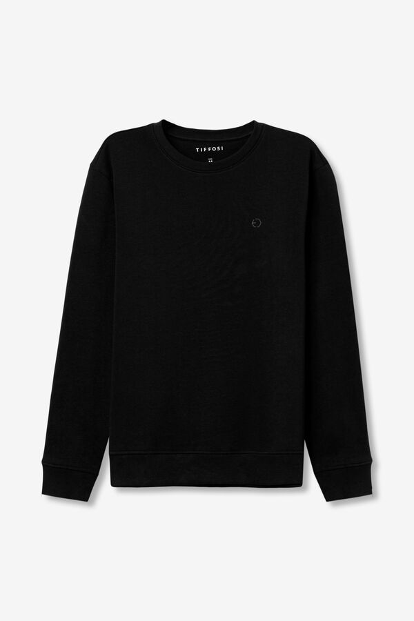 Tiffosi Sudadera cuello redondo negro